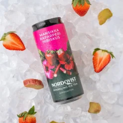Nordqvist Sparkling Ice Tea Mansikka-Raparperi-Hibiskus