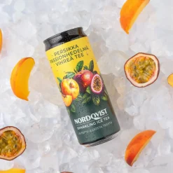 Nordqvist Sparkling Ice Tea Persikka-Passion-Vihreä tee