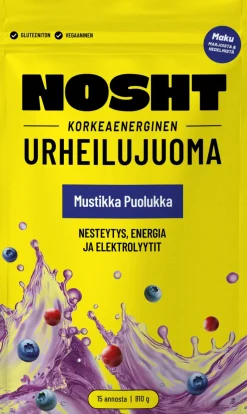 Nosht Korkeaenerginen Urheilujuoma Mustikka & Puolukka