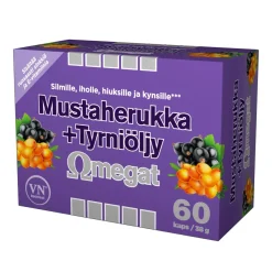 Omegat Mustaherukka + Tyrniöljy