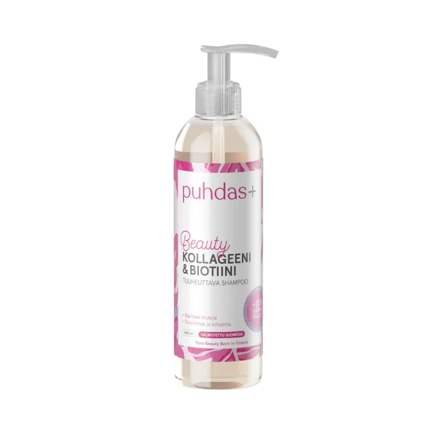 Puhdas+ Beauty Kollageeni & Biotiini Shampoo