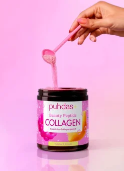 Puhdas+ Beauty Kollageenijauhe Vadelma Sitruuna