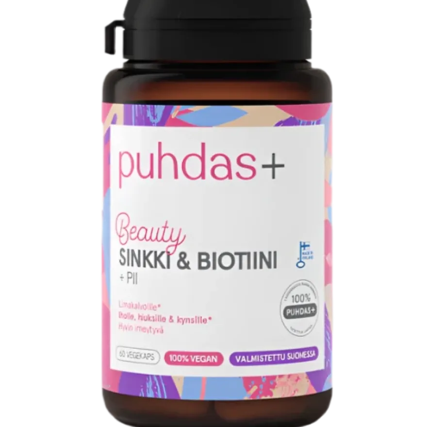 Puhdas+ Beauty Sinkki & Biotiini + Pii