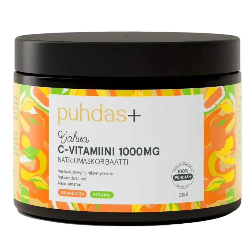 Puhdas+ C-vitamiinijauhe 1000 mg