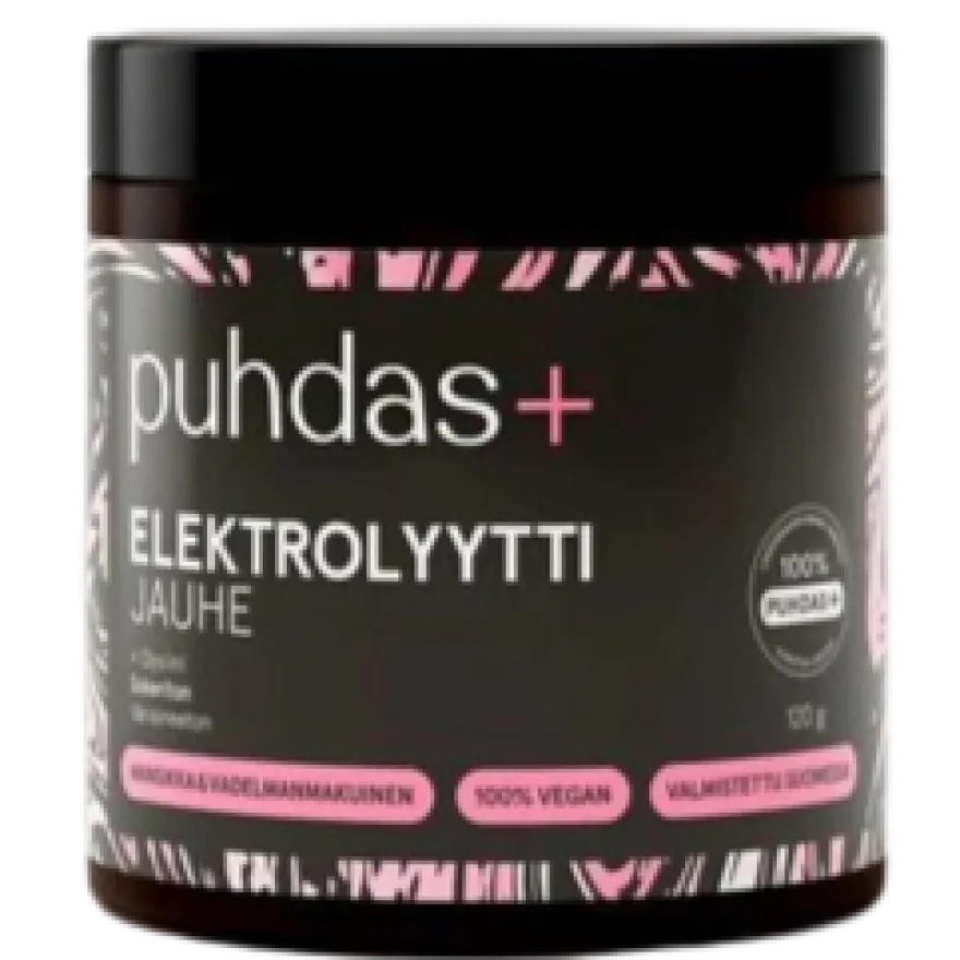 Puhdas+ Elektrolyyttijauhe Mansikka-Vadelma