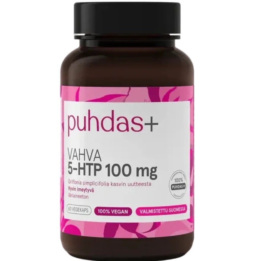 Puhdas+ 5-HTP 100 mg (Parasta ennen 21.11.2026)