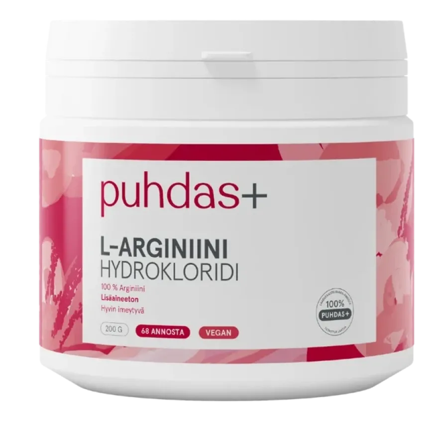 Puhdas+ L-Arginiini, 200 g
