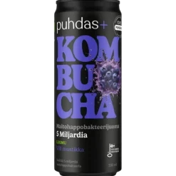 Puhdas+ Luomu Kombucha Villi Mustikka