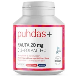 Puhdas+ Rauta 20 mg + B12 + Folaatti + C-vitamiini