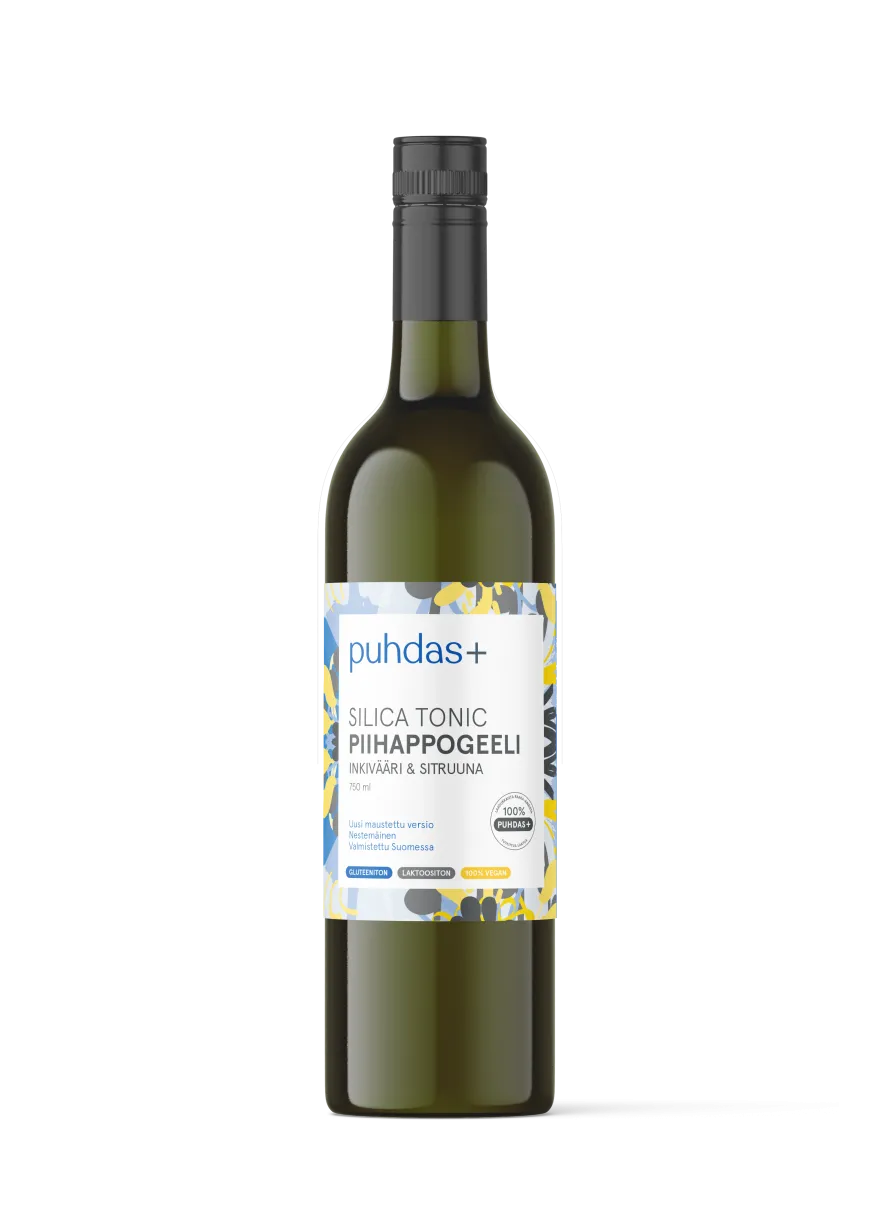 Puhdas+ Silica Tonic Piihappogeeli Inkivääri-Sitruuna