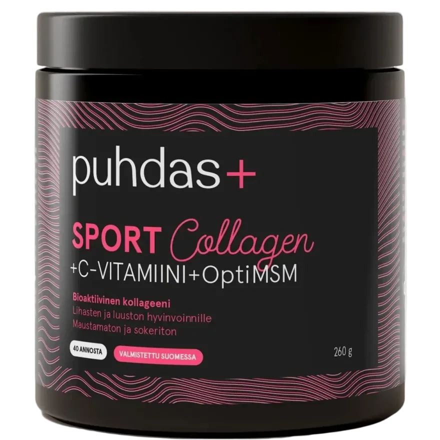 Puhdas+ Sport Collagen & C-vitamiini & OptiMSM