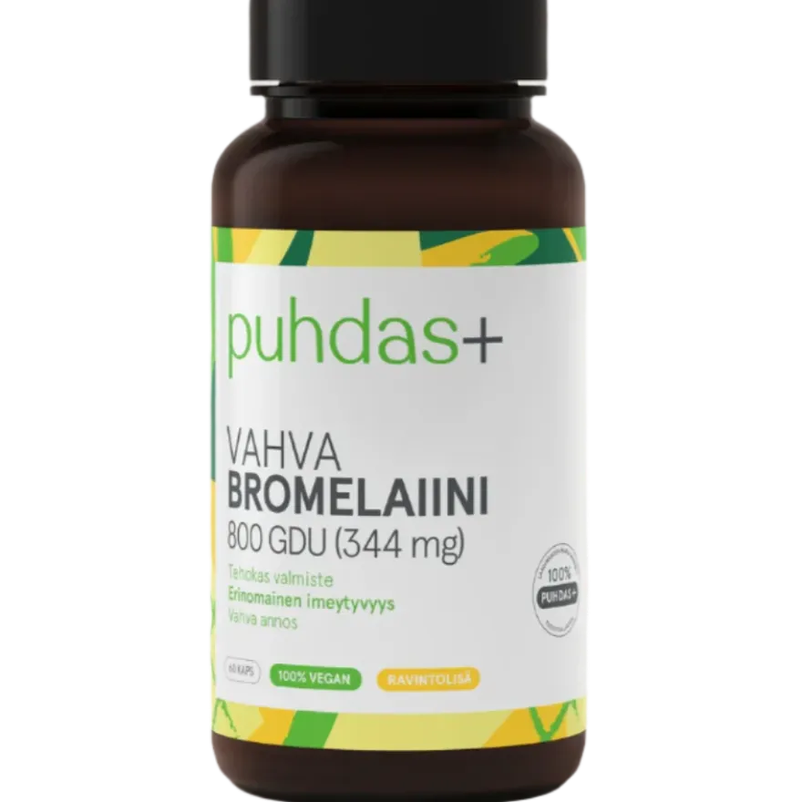 Puhdas+ Vahva Bromelaiiini