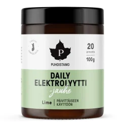 Puhdistamo Daily Elektrolyyttijauhe Lime