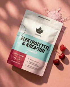 Puhdistamo Elektrolyytti & Kreatiini -jauhe Kirsikka-Vadelma