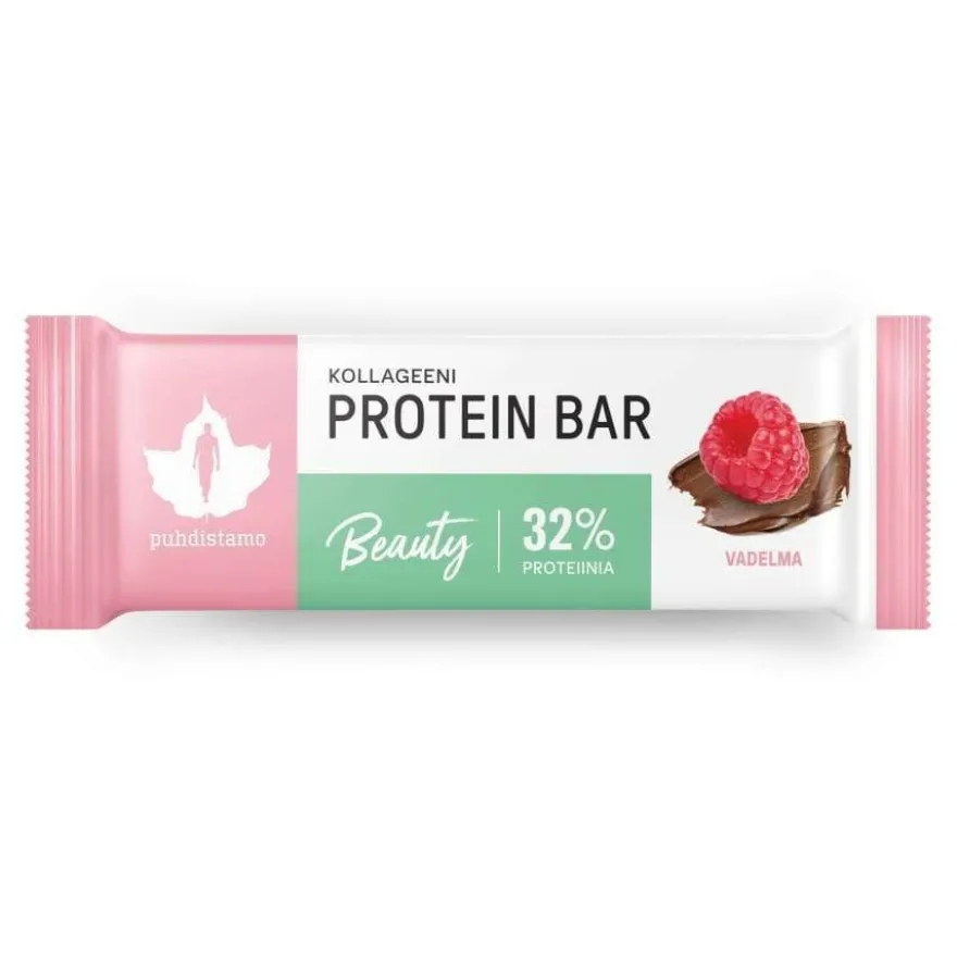 Puhdistamo Kollageeni Protein Bar Vadelma