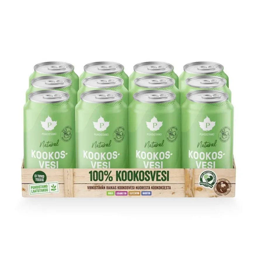 Puhdistamo Kookosvesi 12-pack
