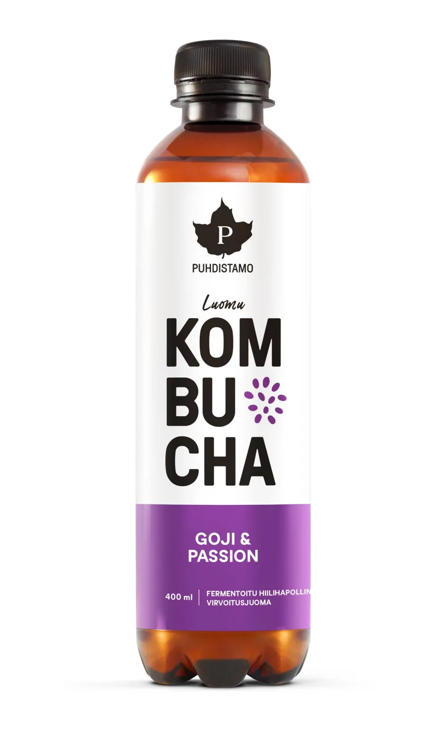 Puhdistamo Luomu Kombucha Goji & Passion 12-pack