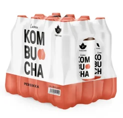 Puhdistamo Luomu Kombucha Persikka 12-pack