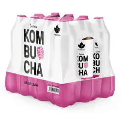 Puhdistamo Luomu Kombucha Vadelma 12-pack