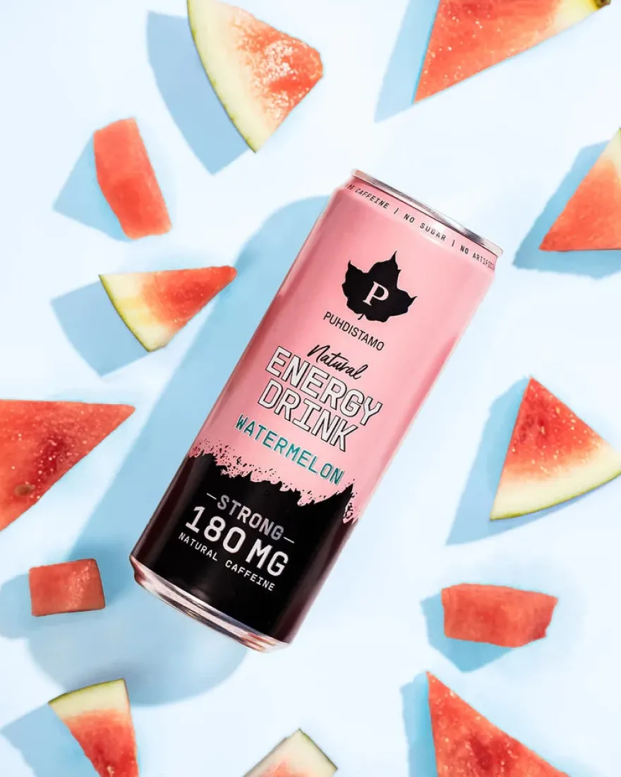 Puhdistamo Natural Energy Drink Watermelon Strong