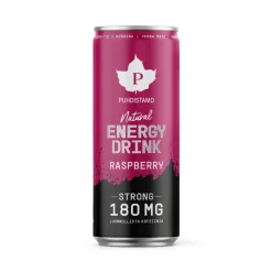 Puhdistamo Natural Energy Drink Raspberry Strong