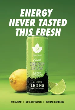 Puhdistamo Natural Energy Drink Lemon Limeade Strong