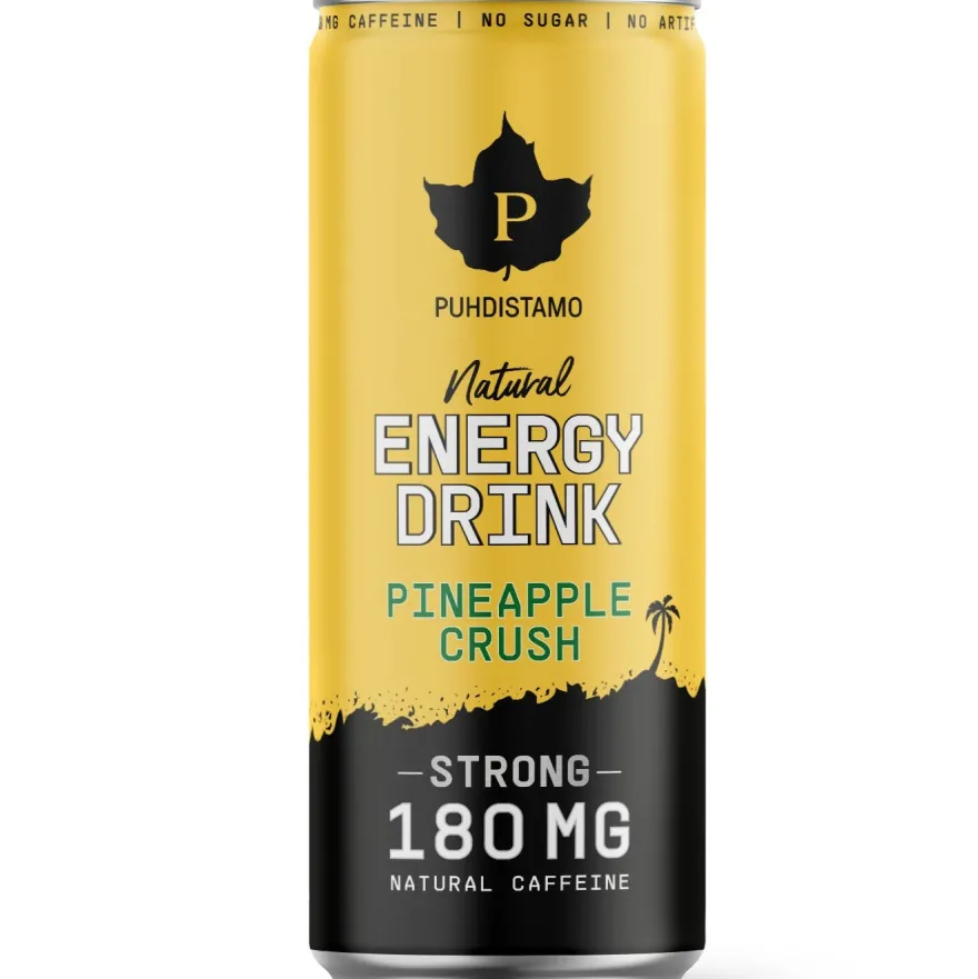 Puhdistamo Natural Energy Drink Strong Pineapple Crush