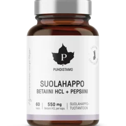 Puhdistamo Suolahappo kapselit