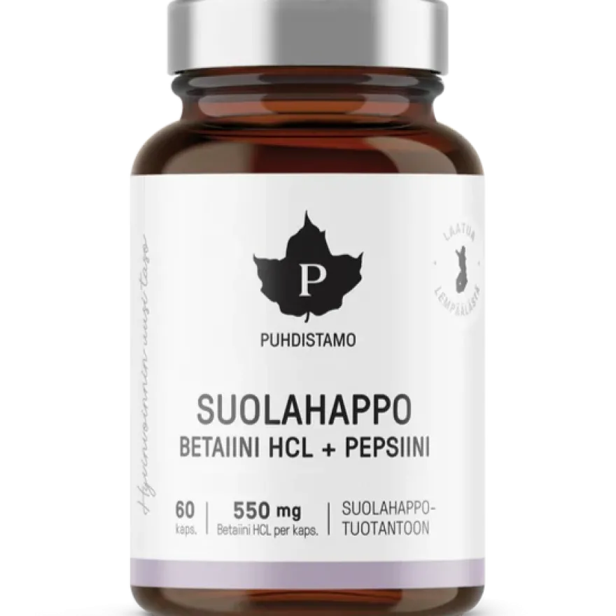 Puhdistamo Suolahappo kapselit