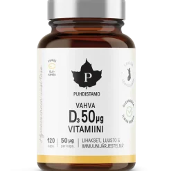 Puhdistamo Vahva D-vitamiini 50 mikrog
