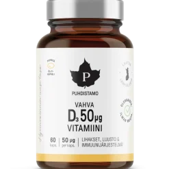 Puhdistamo Vahva D-vitamiini 50 mikrog