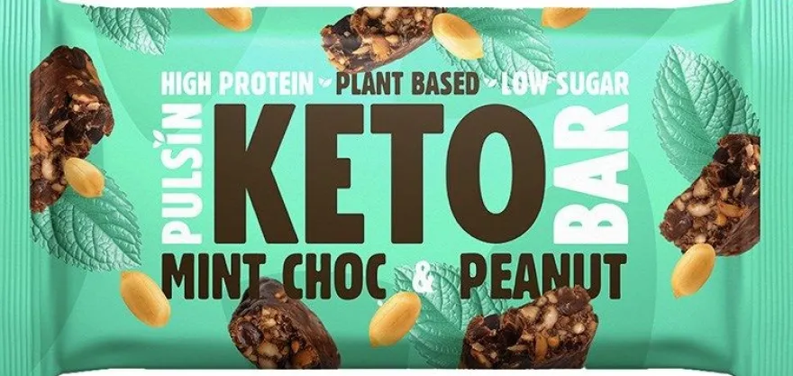 Pulsin KETO Proteiinipatukka Minttusuklaa & Maapähkinä
