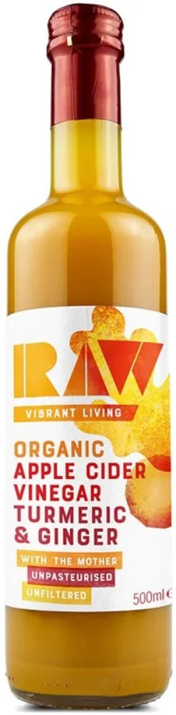 RAW Luomu Omenasiiderietikka Kurkuma & Inkivääri