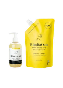 Rimita Oats Käsi- ja Vartalosaippua Sitruunaruoho