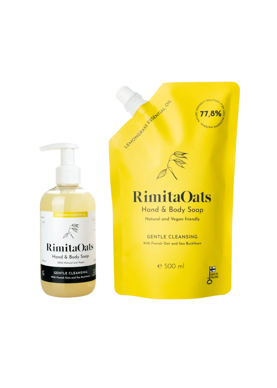Rimita Oats Käsi- ja Vartalosaippua Sitruunaruoho