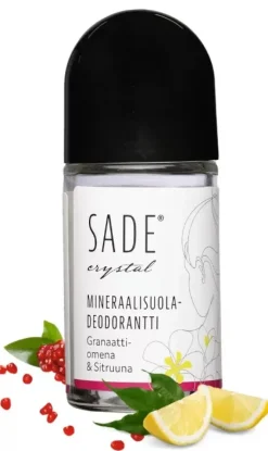 Sade Mineraalisuoladeodorantti Roll-On Granaattiomena-Sitruuna
