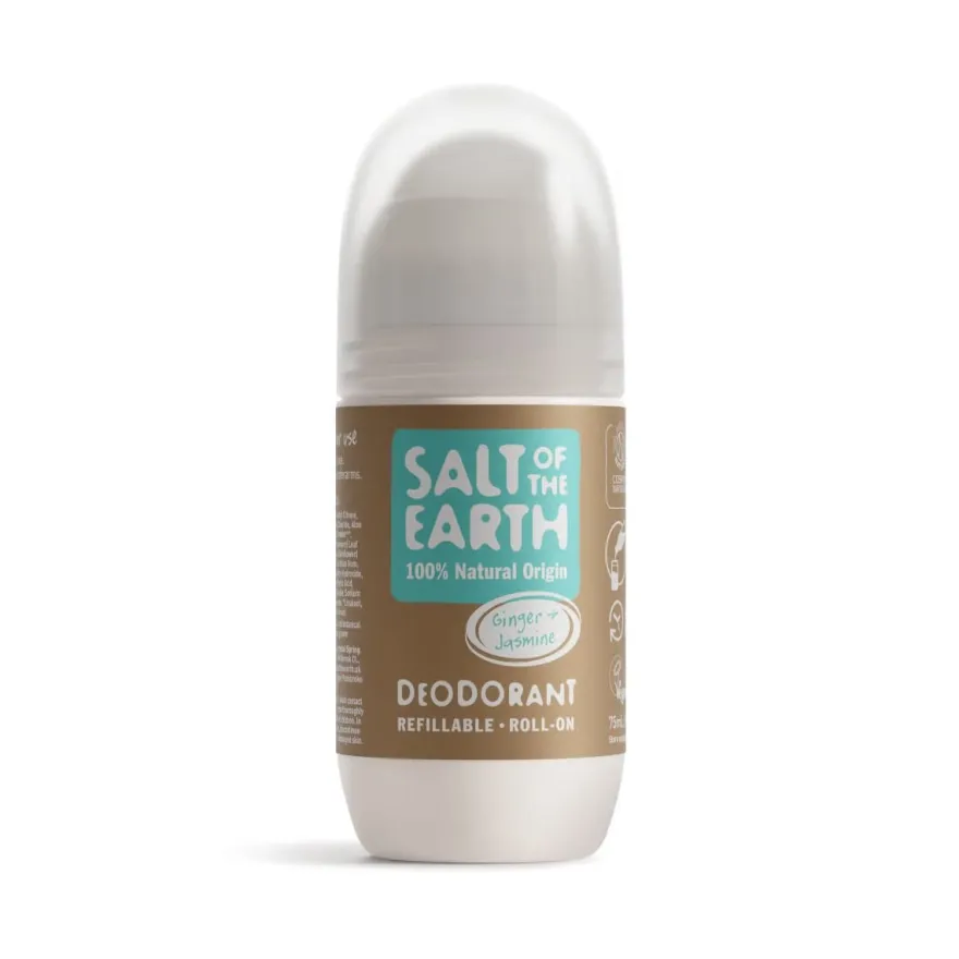 Salt of the Earth Roll-On Deodorantti Inkivääri & Jasmiini