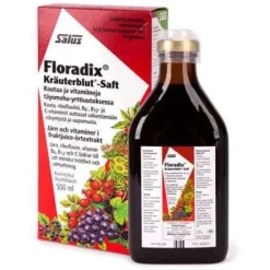 Salus Floradix Kräuterblut-Saft rautavalmiste