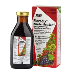 Salus Floradix Kräuterblut-Saft rautavalmiste