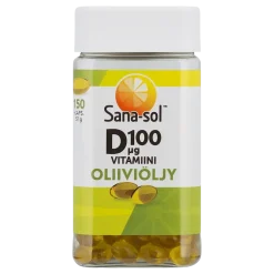Sana-sol D-vitamiini Oliiviöljy 100 mikrog