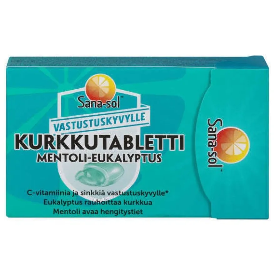 Sana-sol Kurkkutabletti Mentoli-Eukalyptus