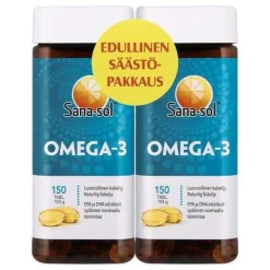 Sana-sol Omega-3 Kalaöljy 2-pack