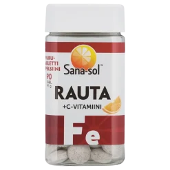 Sana-sol Rauta + C-vitamiini Purutabletti