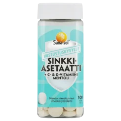 Sana-sol Sinkkiasetaatti + C- & D-vitamiini