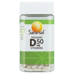 Sana-sol Vegaani D-vitamiini 50 mikrog