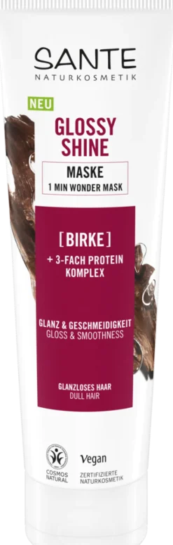 Sante Glossy Shine Hiusnaamio, 150 ml (Parasta ennen 31.10.2026)