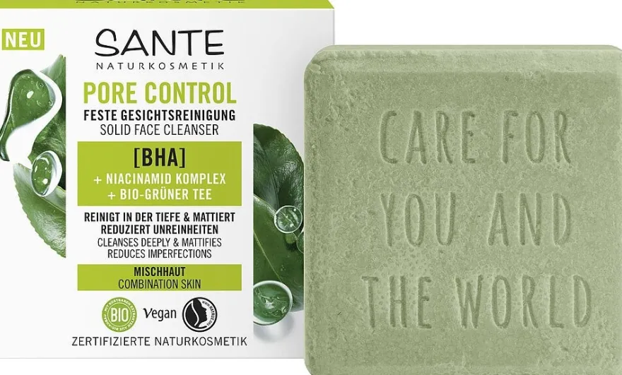Sante Pore Control Kasvosaippua (Parasta ennen 30.11.2026)