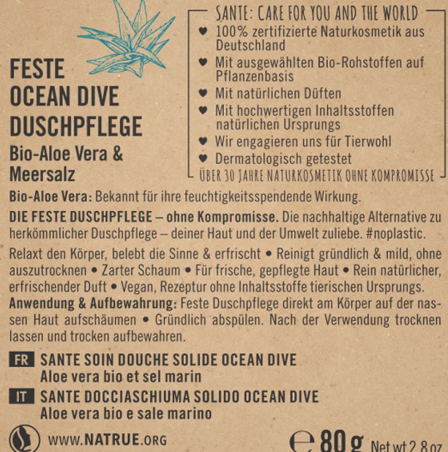 Sante Suihkugeelipala Ocean Dive