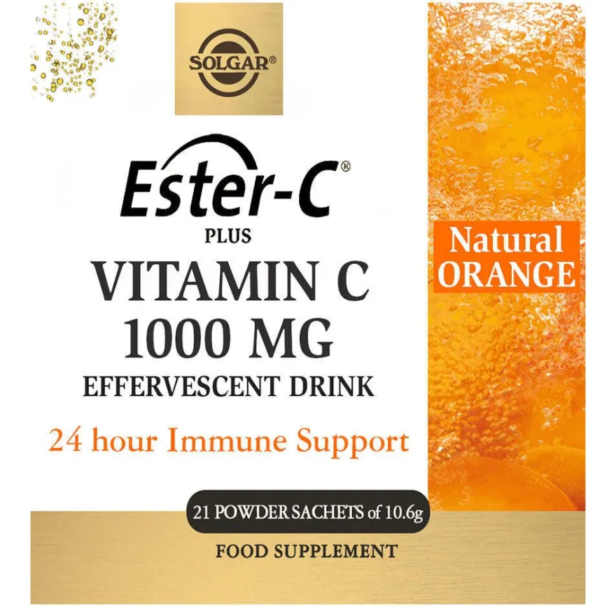 Solgar Ester-C® Plus Vitamin C 1000 mg Elektrolyyttijuomajauhe