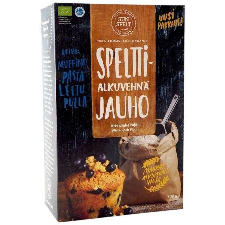 SunSpelt Luomu Puolikarkea Alkuvehnäjauho